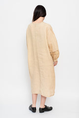 Lace Stitched Dress, Ecru