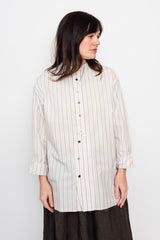 Band Collar Cotton Shirt
