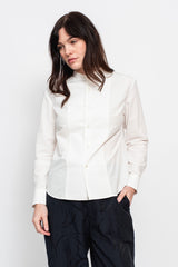 Woven Organic Cotton Stand Up Collar Shirt