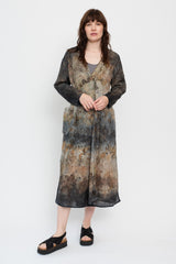 Wrap Dress or Duster, Botanical Dye