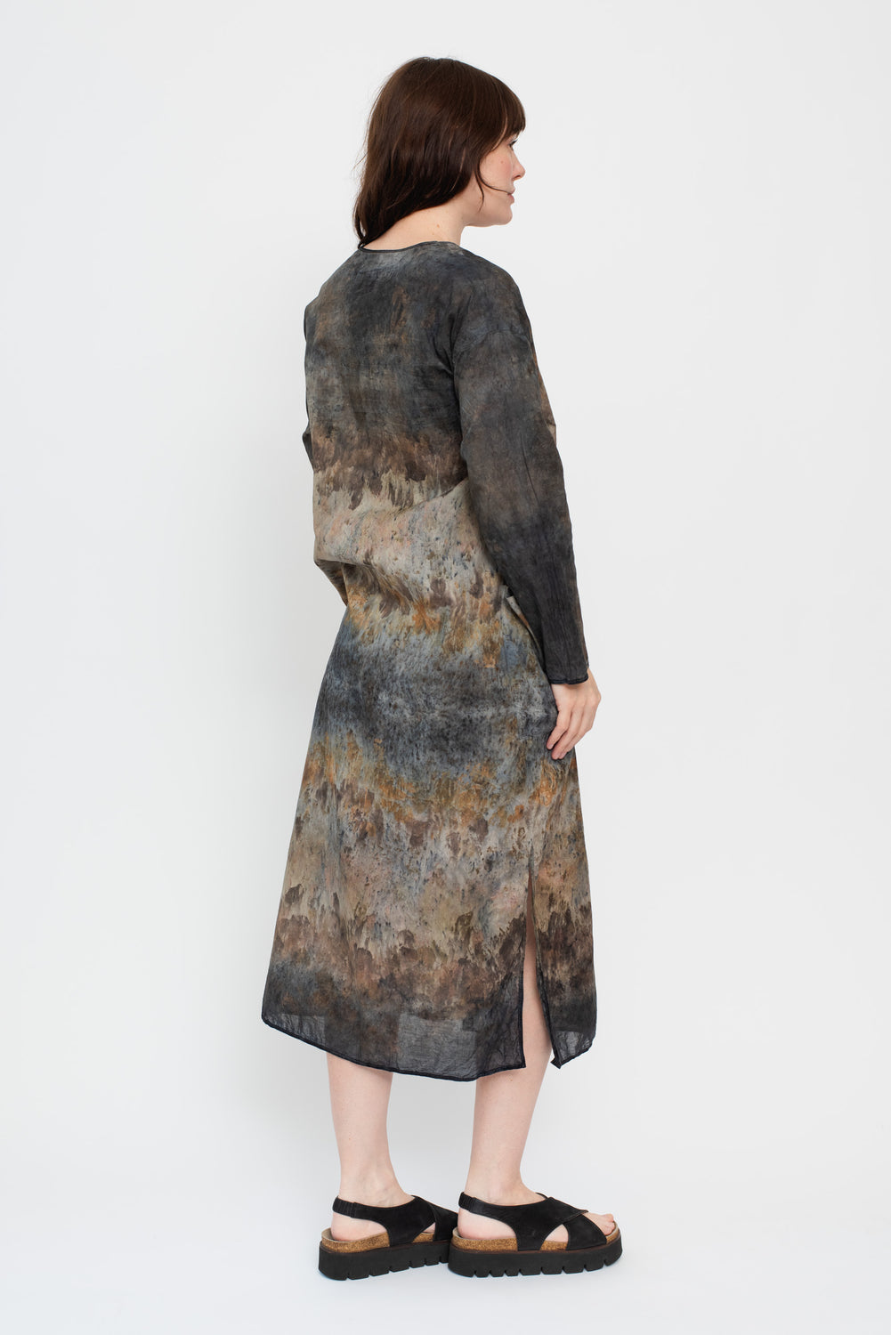 Wrap Dress or Duster, Botanical Dye