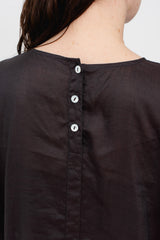 Silk and Ramie Caftan Dress