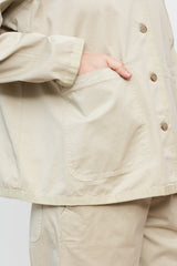 Cotton Stretch Jacket Sand