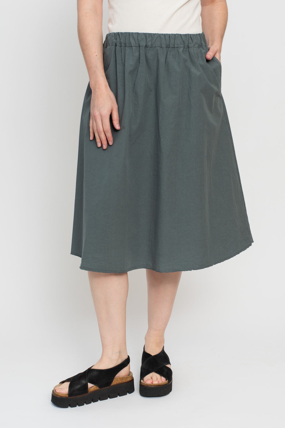 Cotton Skirt Asfalto