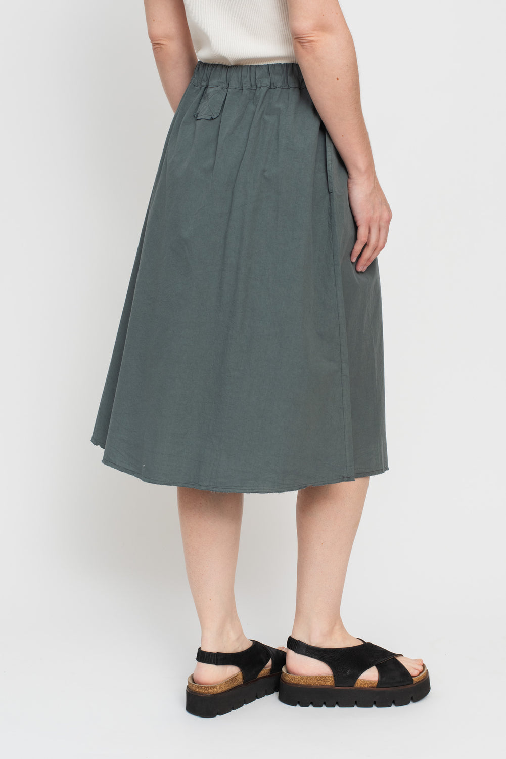 Cotton Skirt Asfalto