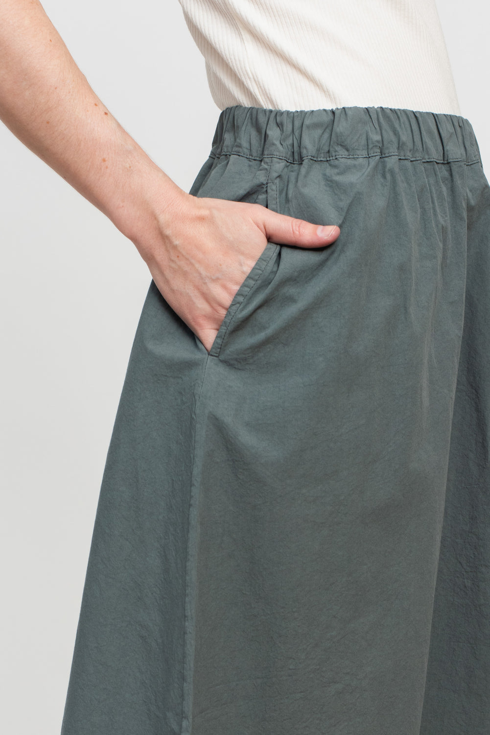 Cotton Skirt Asfalto