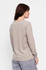 Long Sleeve T Shirt Greige