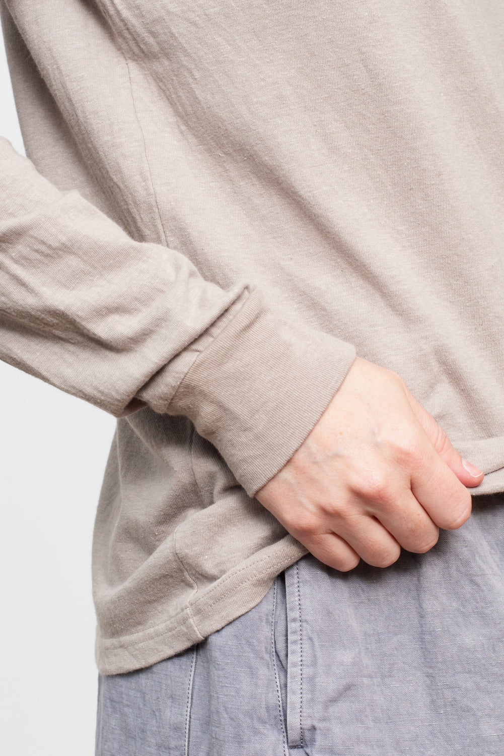 Long Sleeve T Shirt Greige