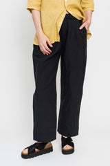 Unisex Linen and Cotton Pants, Charcoal Gray