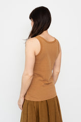 UNDYED Cotton Tank Top, Camel