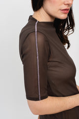 Flow Mesh Short Sleeve Top