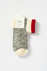 Cotton Ankle Socks, Red Stripe