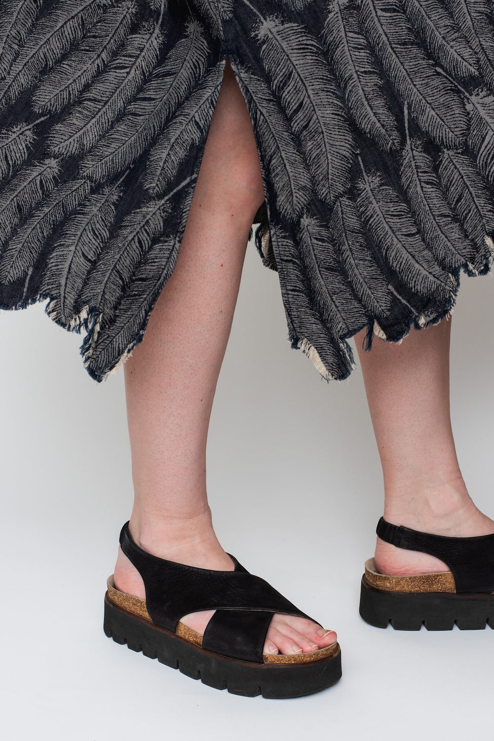 5oz MAGPIE Denim OLIVE Dress, Dark Indigo