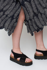 5oz MAGPIE Denim OLIVE Dress, Dark Indigo