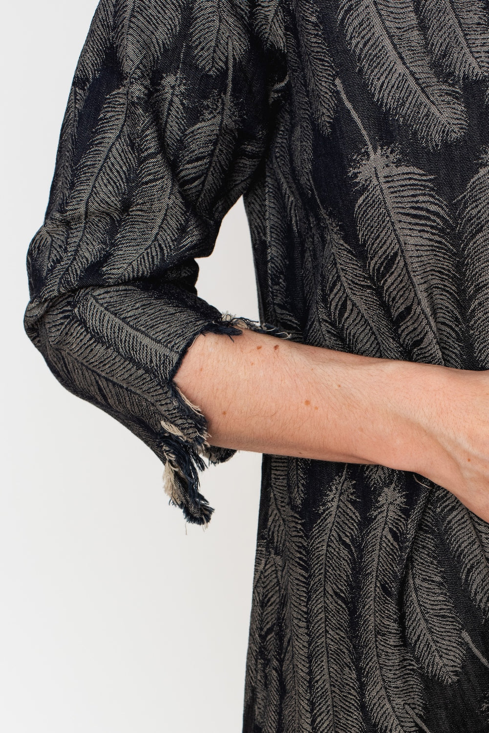 5oz MAGPIE Denim OLIVE Dress, Dark Indigo