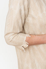 5oz MAGPIE Denim OLIVE Dress, Ecru