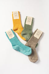 Linen Ribbed Socks