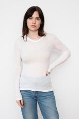 Hi-Soft Jersey L/S T-Shirt, White
