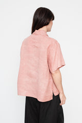 Hemp Short Sleeve Pullover Shirt, Bengala Red