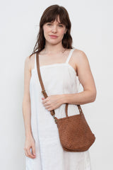 Leather Tote and Shoulder Bag Brown