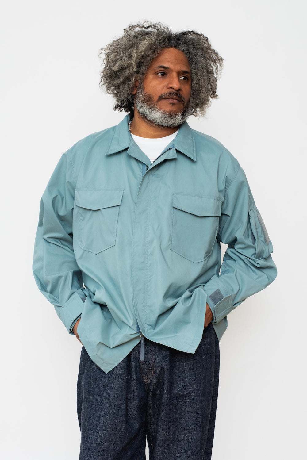 MT Crew Shirt, Sax Blue