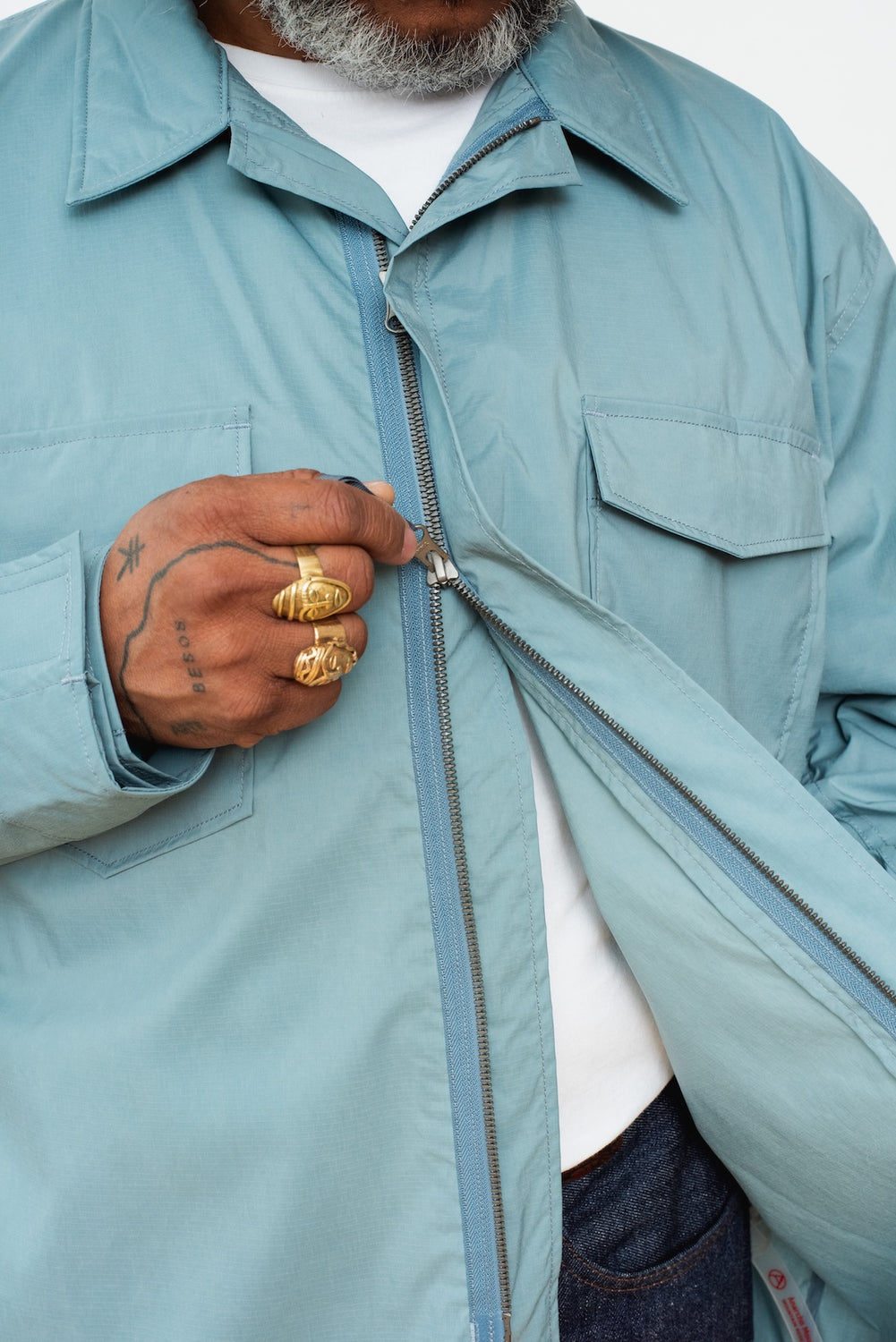 MT Crew Shirt, Sax Blue