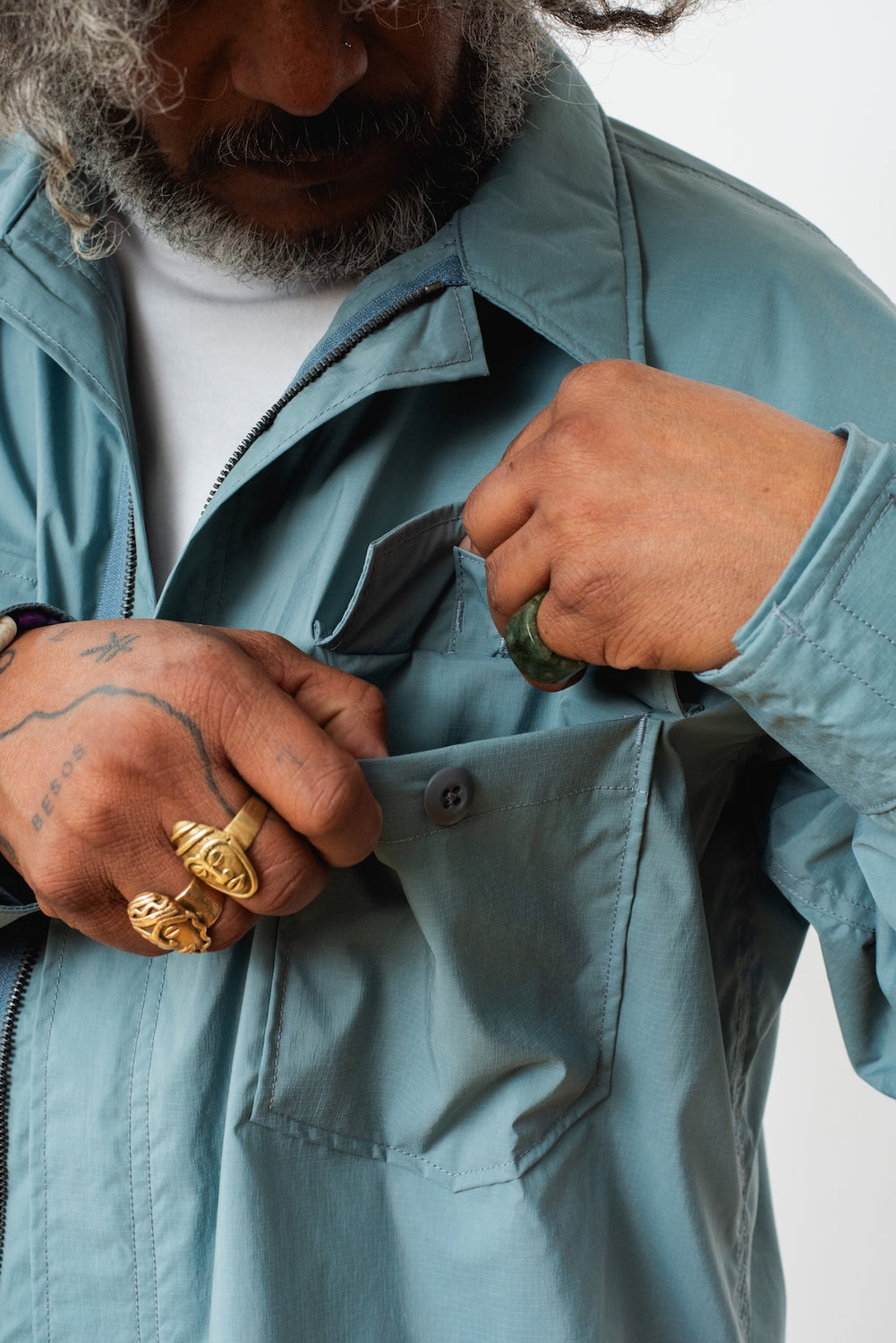 MT Crew Shirt, Sax Blue