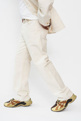 Woven Yukizarashi Sashiko Jeans, Natural