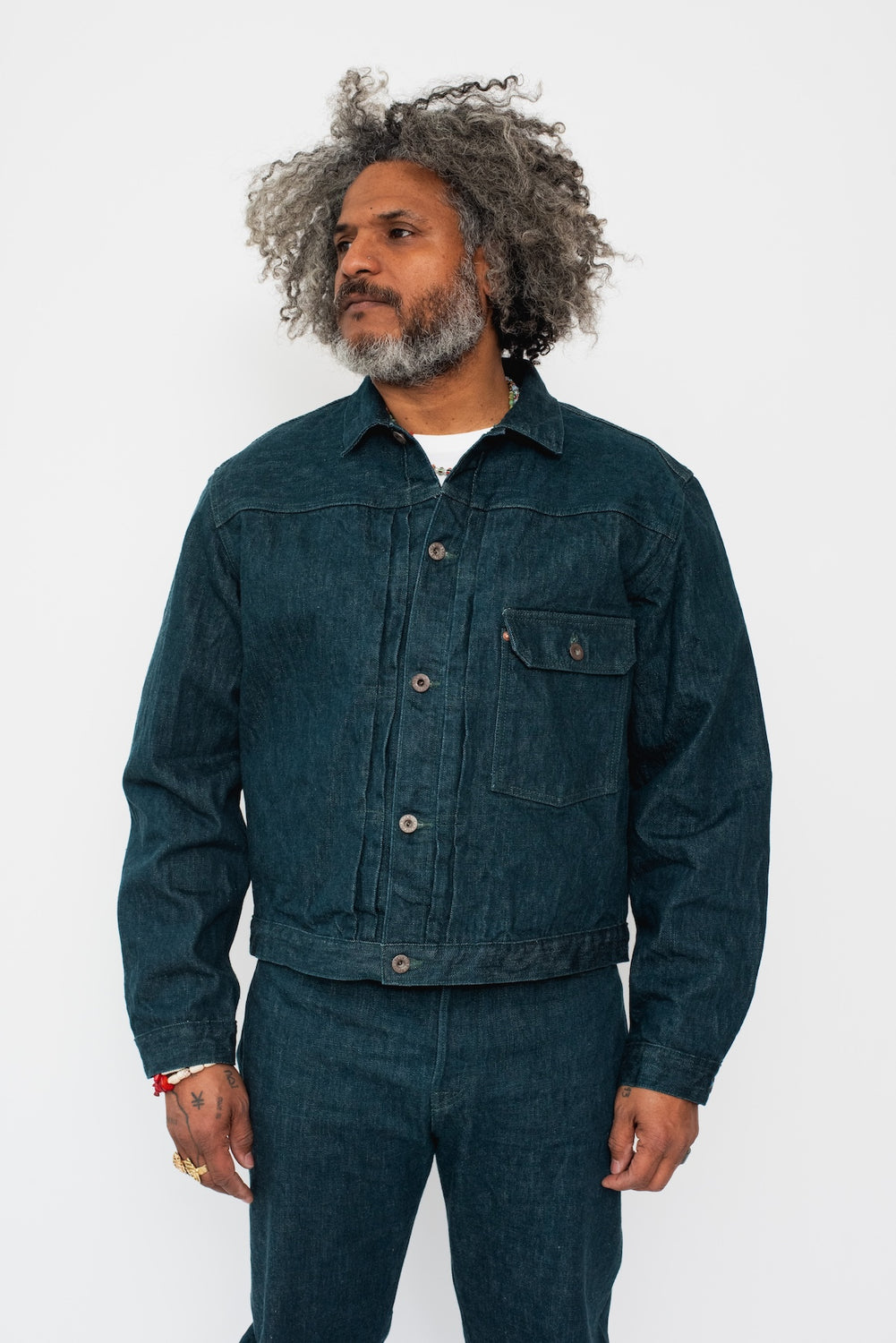 No. 4 Plant Dyed Denim 1st JACKET Unisex
