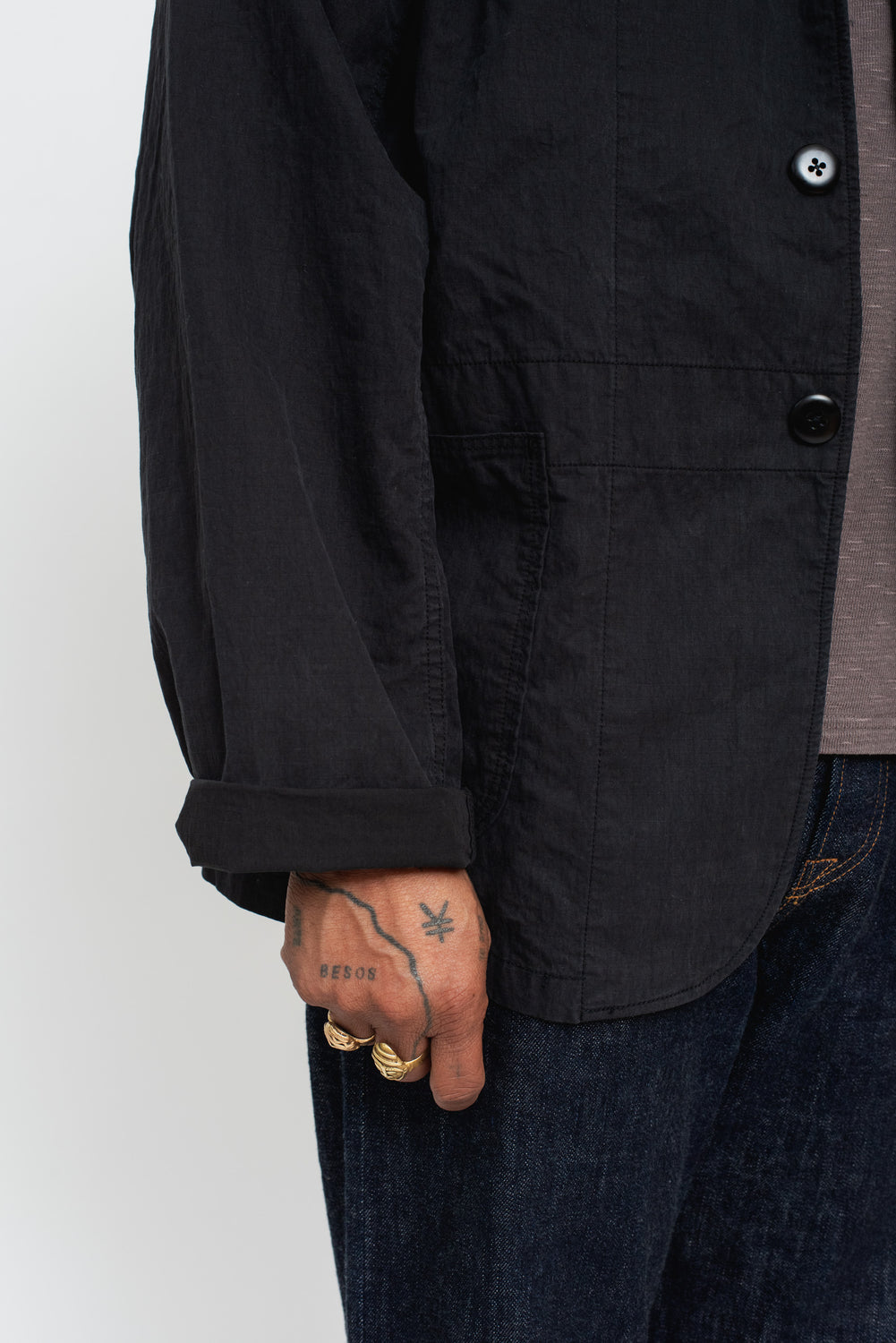 Rip-Stop HOSPITAL Jacket, Black
