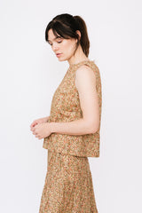 Sleeveless Liberty Print Top