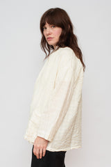 Gingham Check Robe White