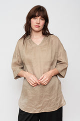Linen Canvas Tunic Beige
