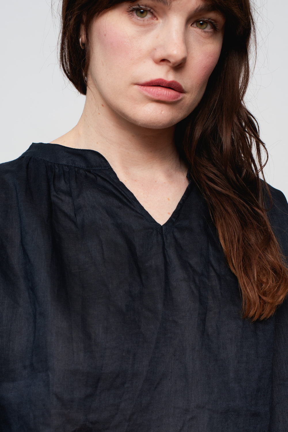 Linen Canvas Tunic Navy