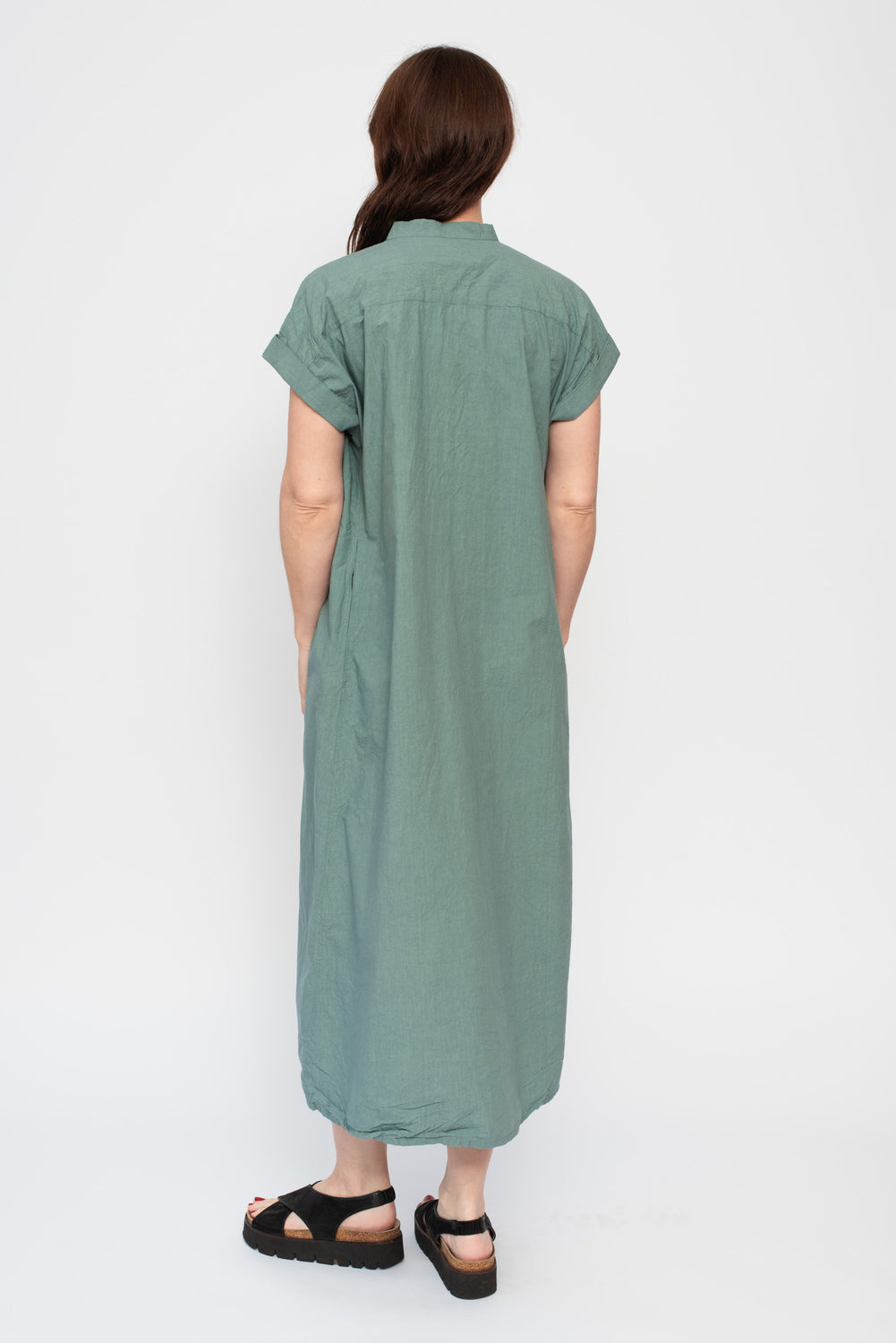 Cotton Typewriter Dress Ice Blue