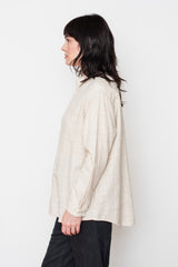 Organic Cotton Long Sleeve Shirt, Natural