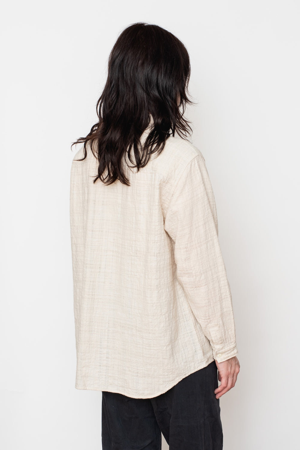 Organic Cotton Long Sleeve Shirt, Natural