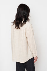 Organic Cotton Long Sleeve Shirt, Natural