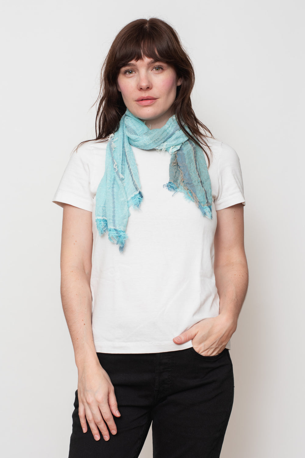 Woven Cotton Small Shawl 26
