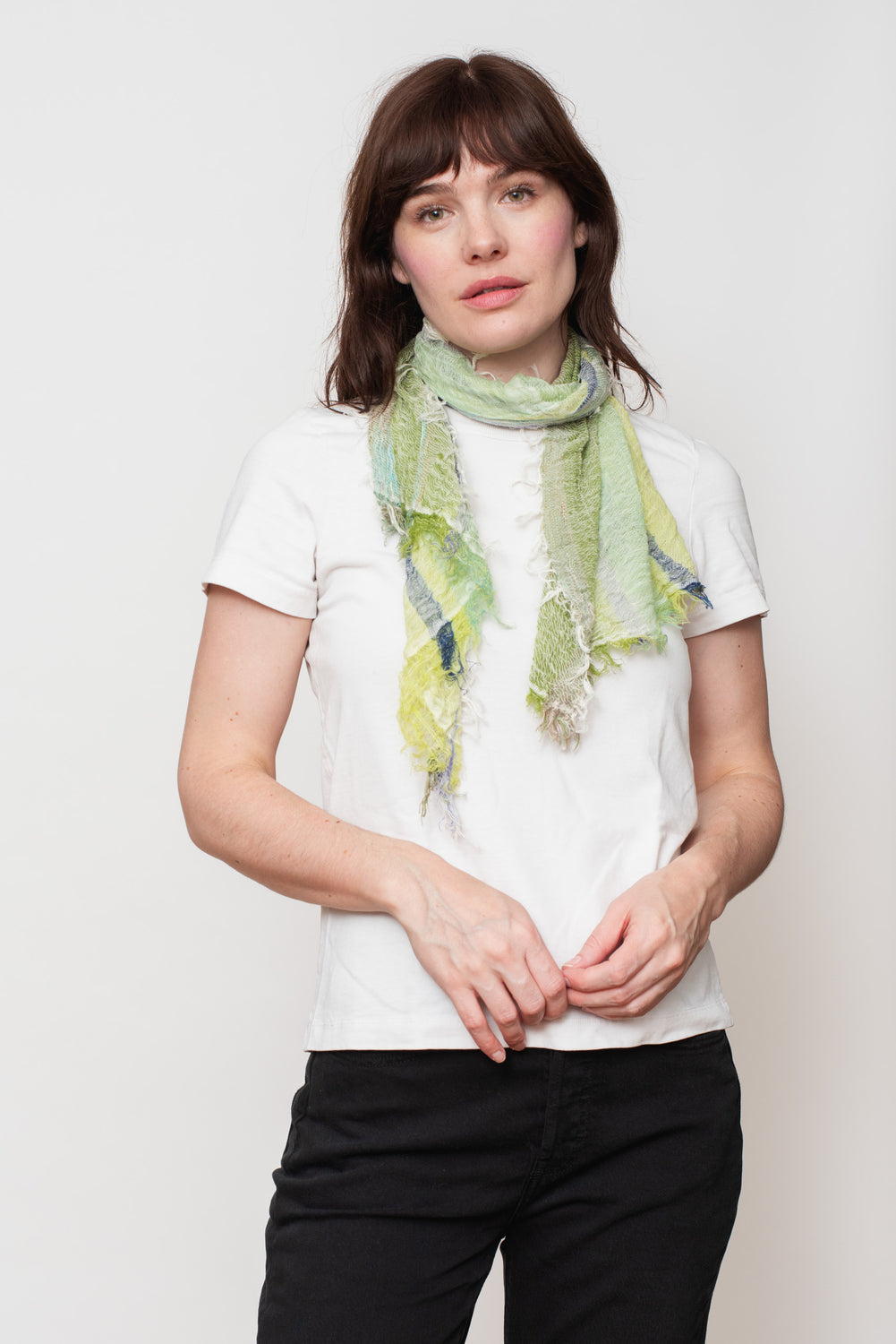 Woven Cotton Small Shawl 17