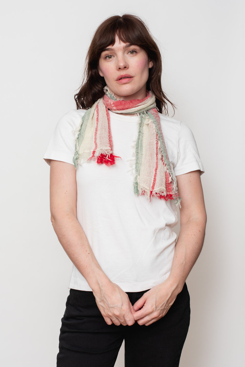 Woven Cotton Small Shawl 06