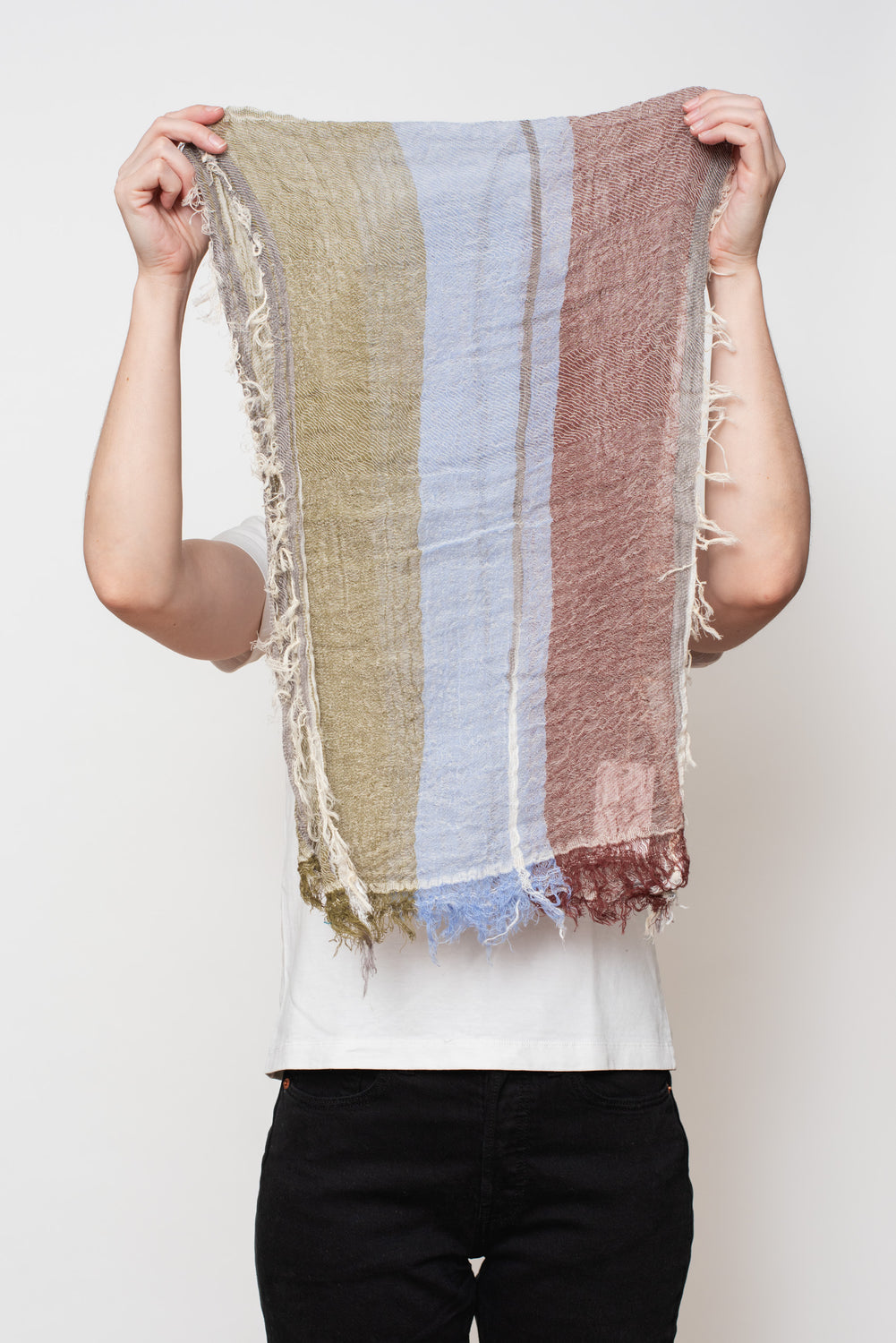Woven Cotton Small Shawl 01