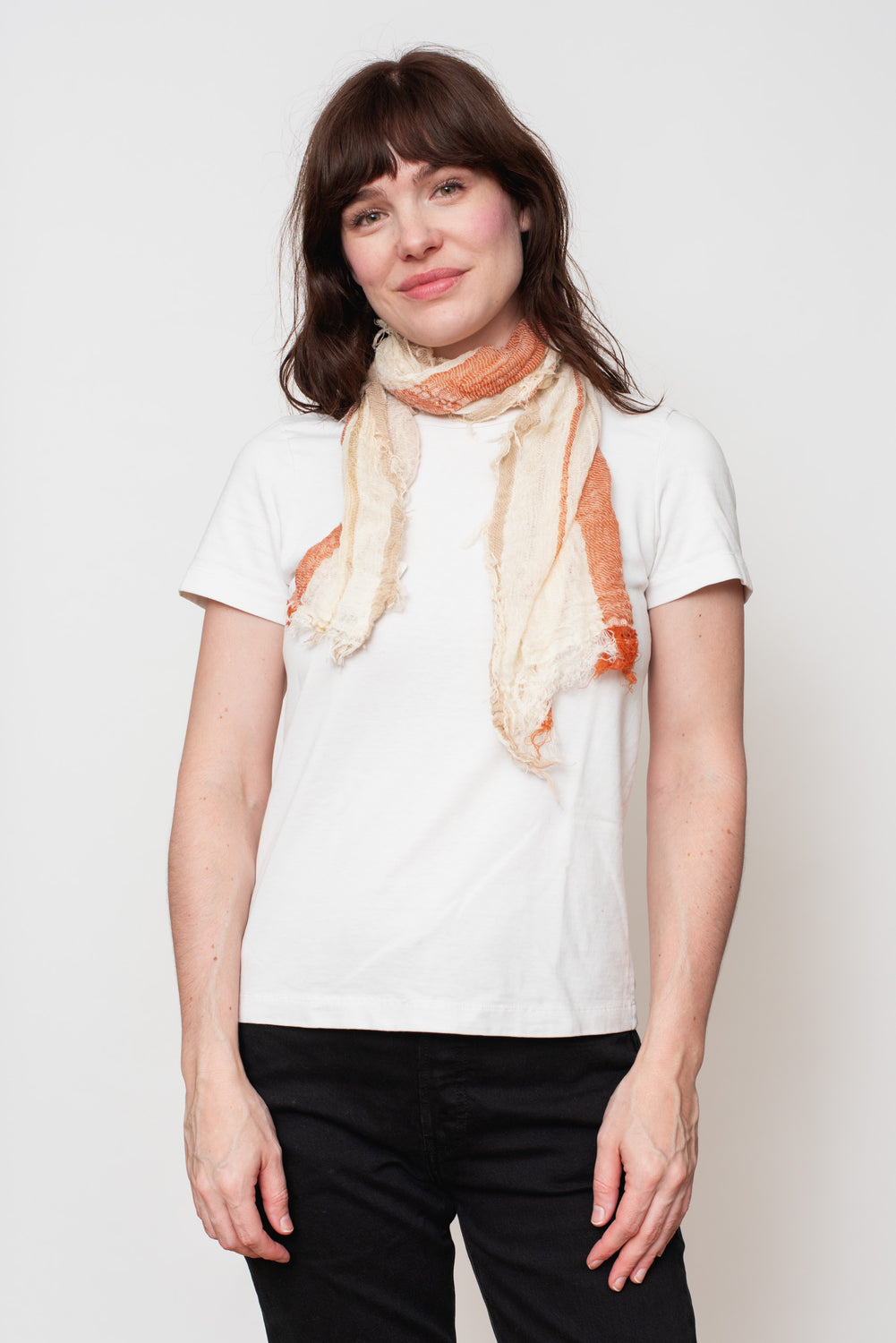 Woven Cotton Small Shawl 04