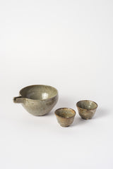 Ceramic Sake Pourer with Cups