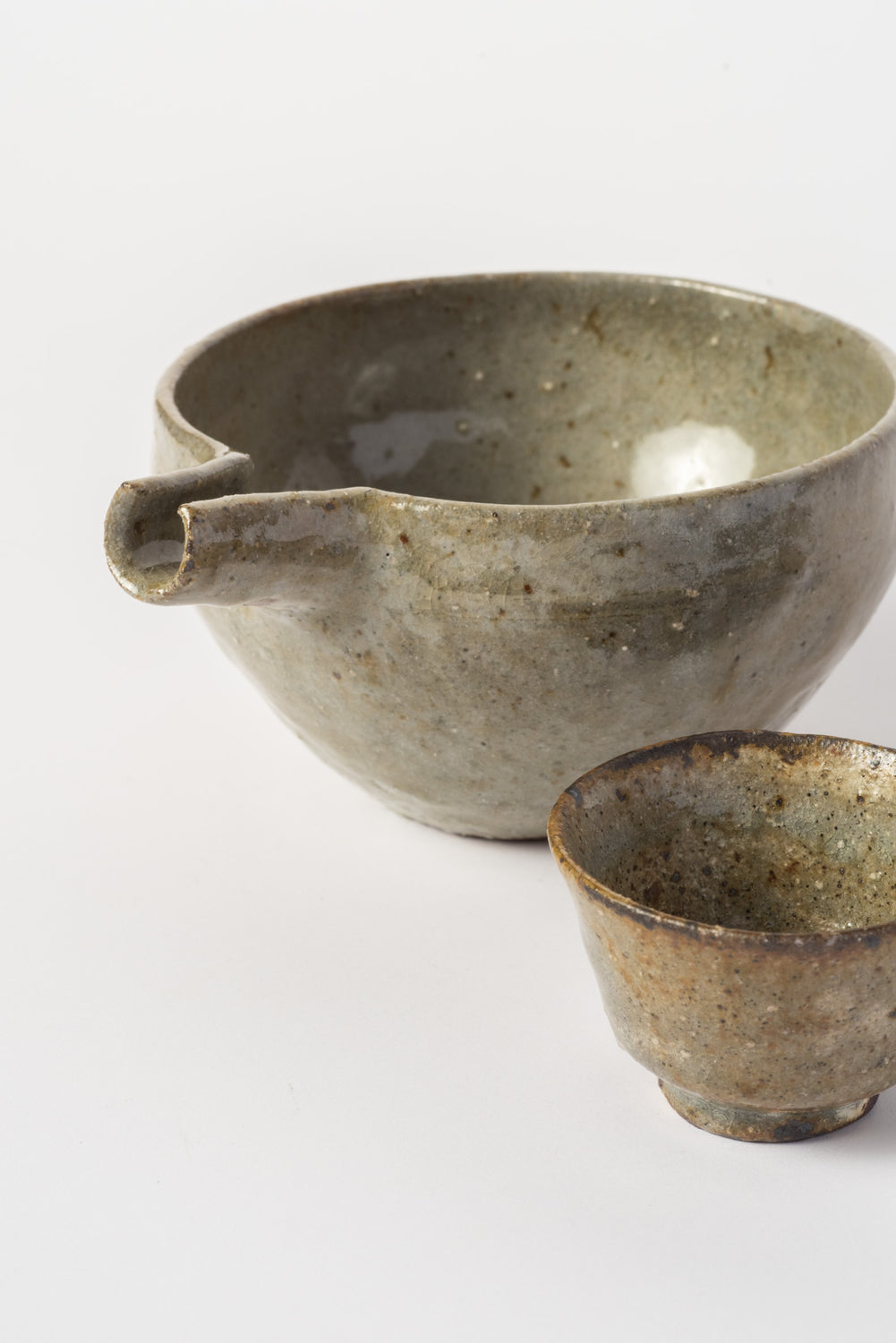 Ceramic Sake Pourer with Cups