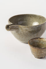 Ceramic Sake Pourer with Cups