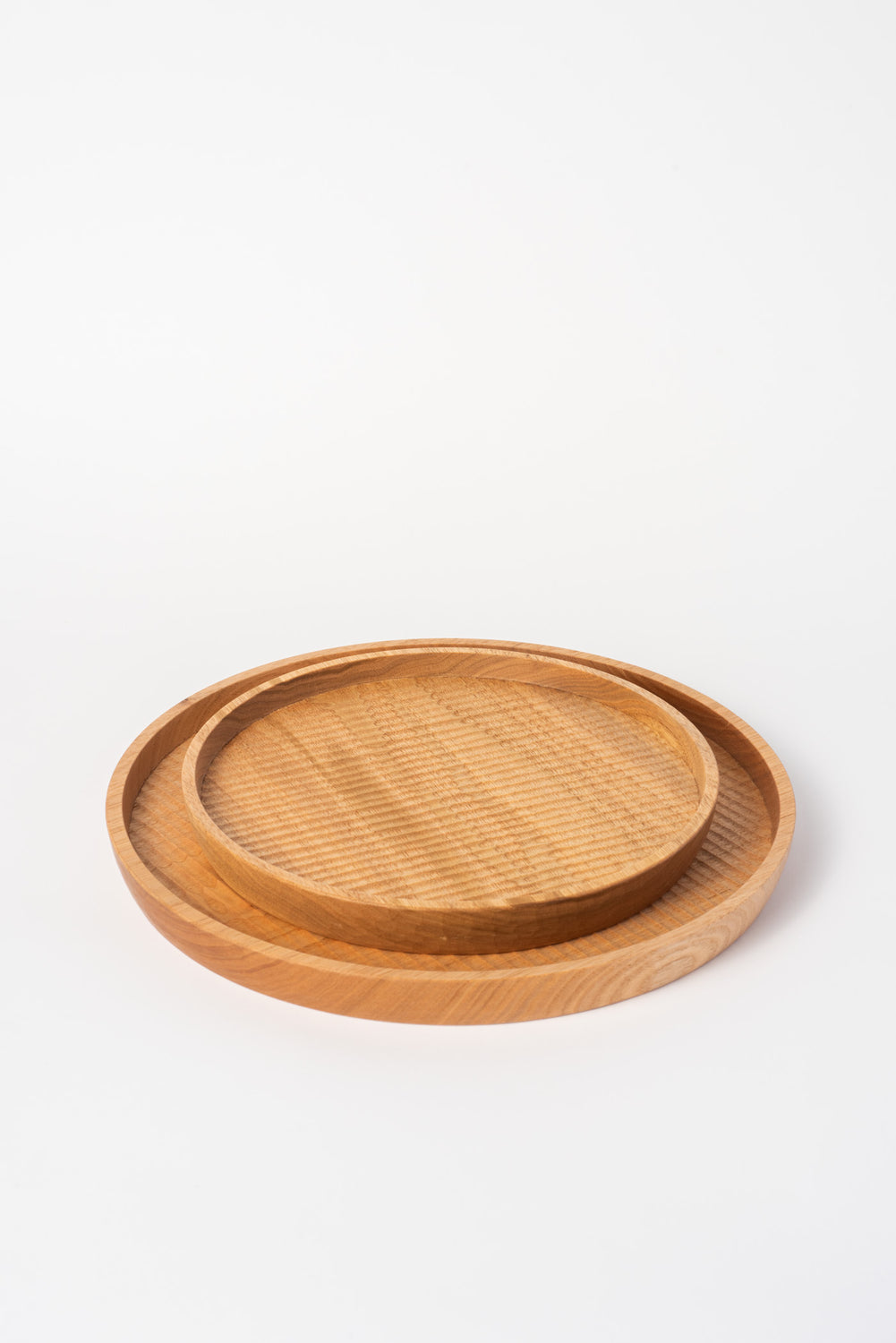 Round Tray Japanese Walnut 21cm