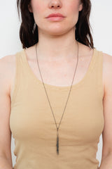 Silver Necklace with Chains