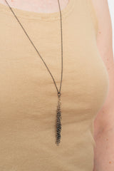 Silver Necklace with Chains