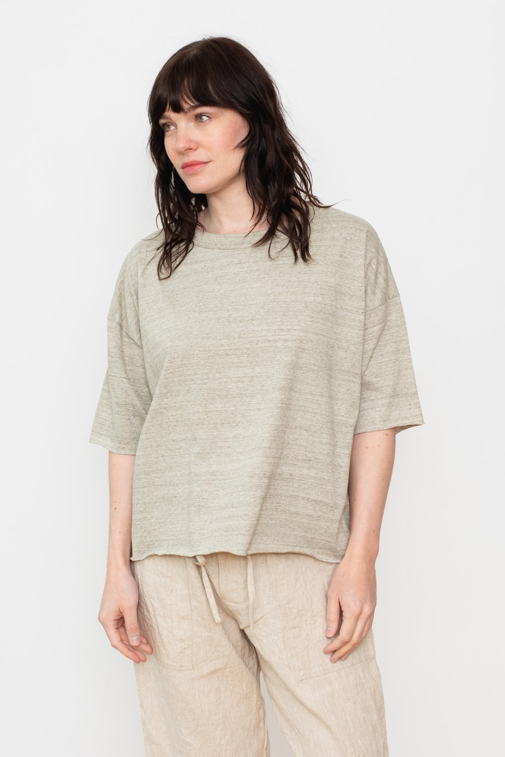 Undyed Cotton Pullover Gray